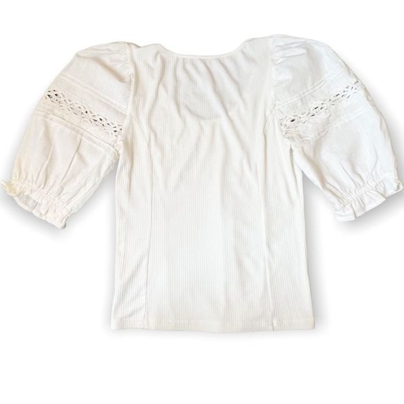 Free People Something Special Tee In White, Size Large - Picture 9 of 13